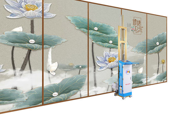 Водная печатная машина стены цифров чернил с передвижными колесами