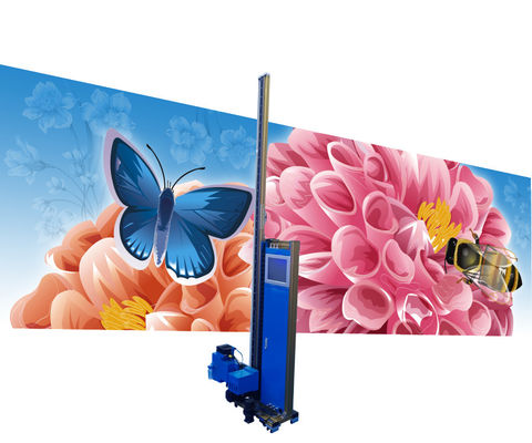 Тонкий тип машина приведенная принтера стены 3d большого формата ультрафиолетовая для стеклянной предпосылки